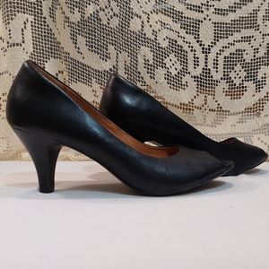 Clarks Black Leather Heels